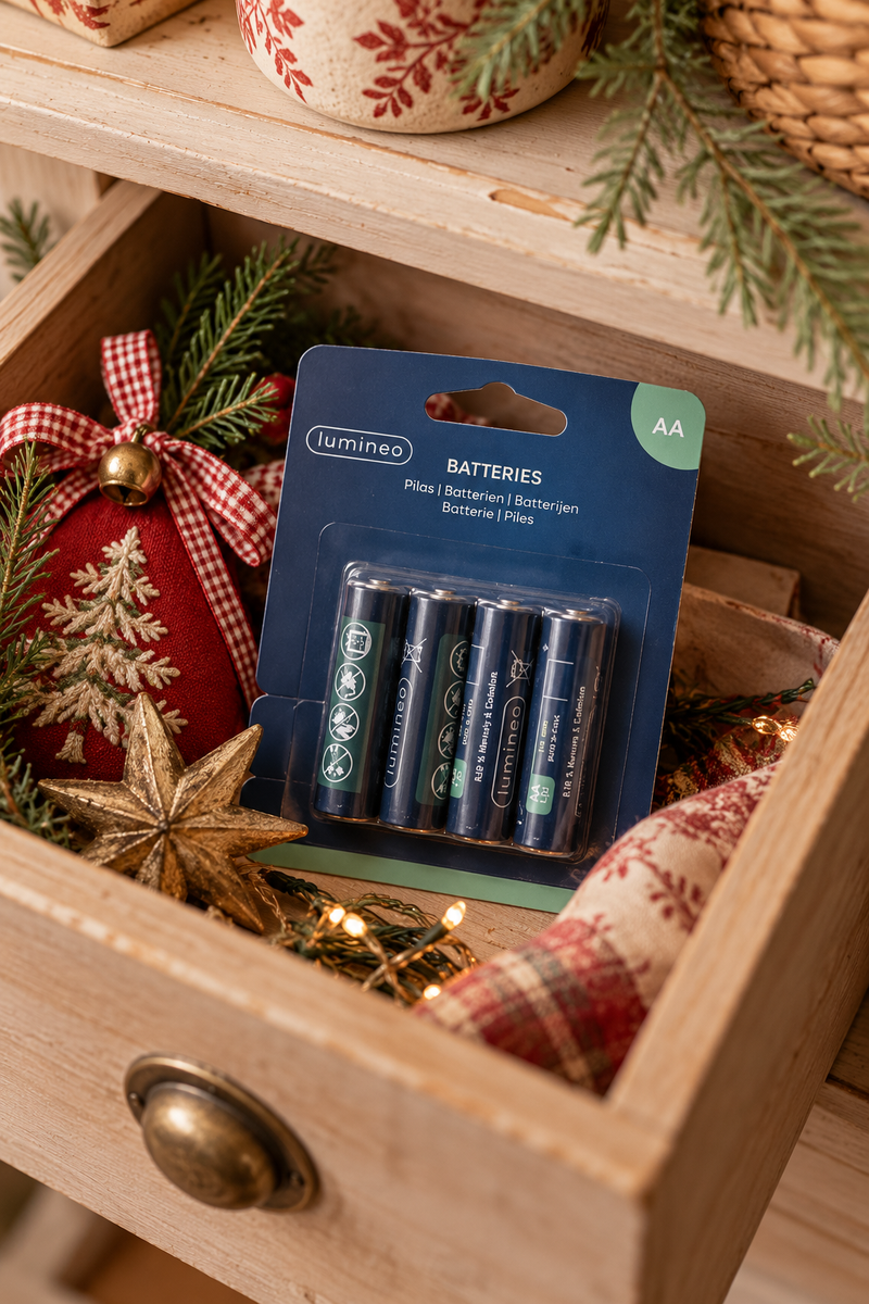 Set 4 Batterie AA Lumineo 2900 mAh