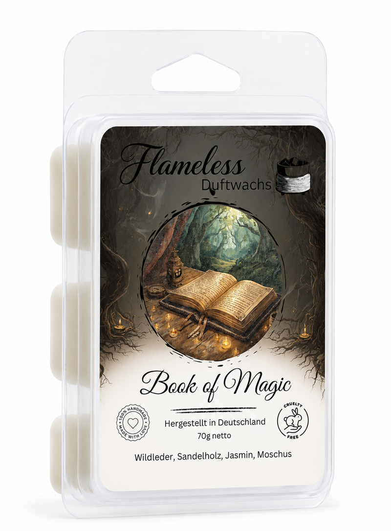 Cera Profumata Book of Magic 70 g – Flameless