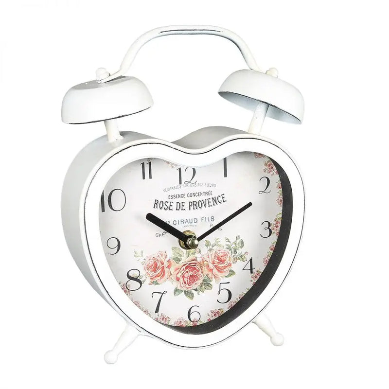 Orologio da Tavolo Cuore Shabby Chic 22 cm