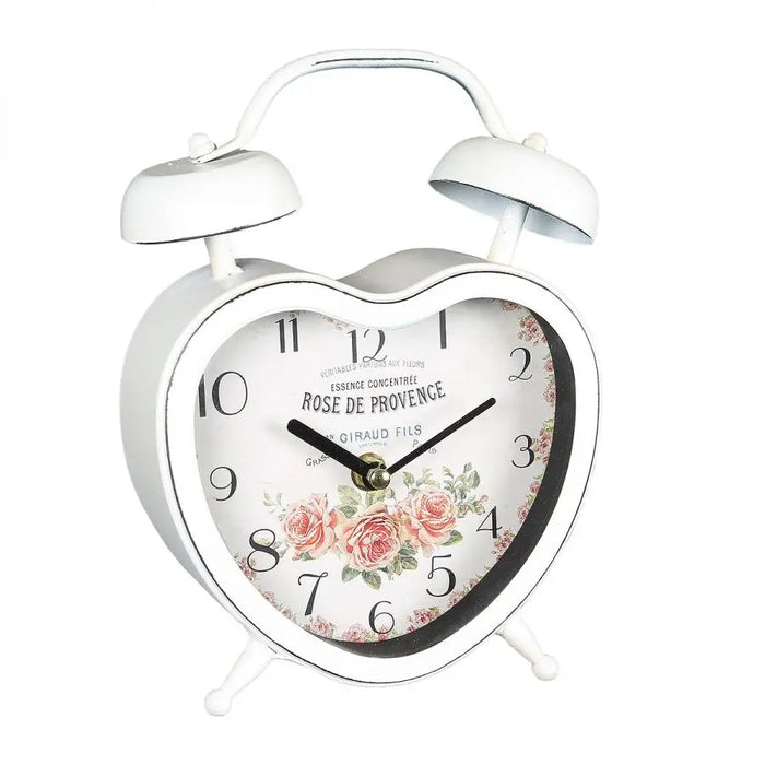 Orologio da Tavolo Cuore Shabby Chic 22 cm