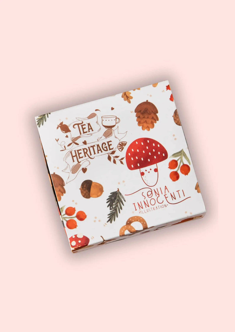Sonia Innocenti x Tea Heritage - Scatola Autunnale con 10 bustine di tè e rooibos biologico