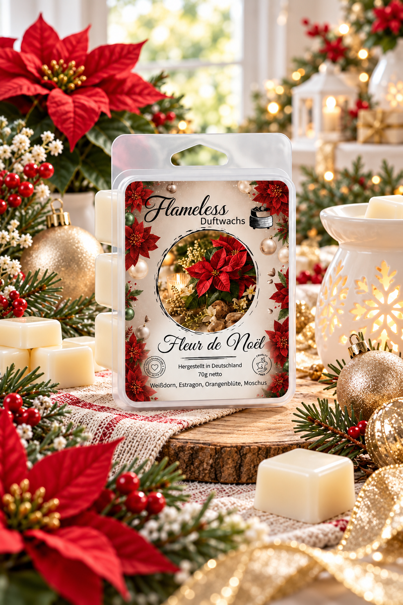 Cera Profumata di Soia Fleur de Noël Flameless 70 g