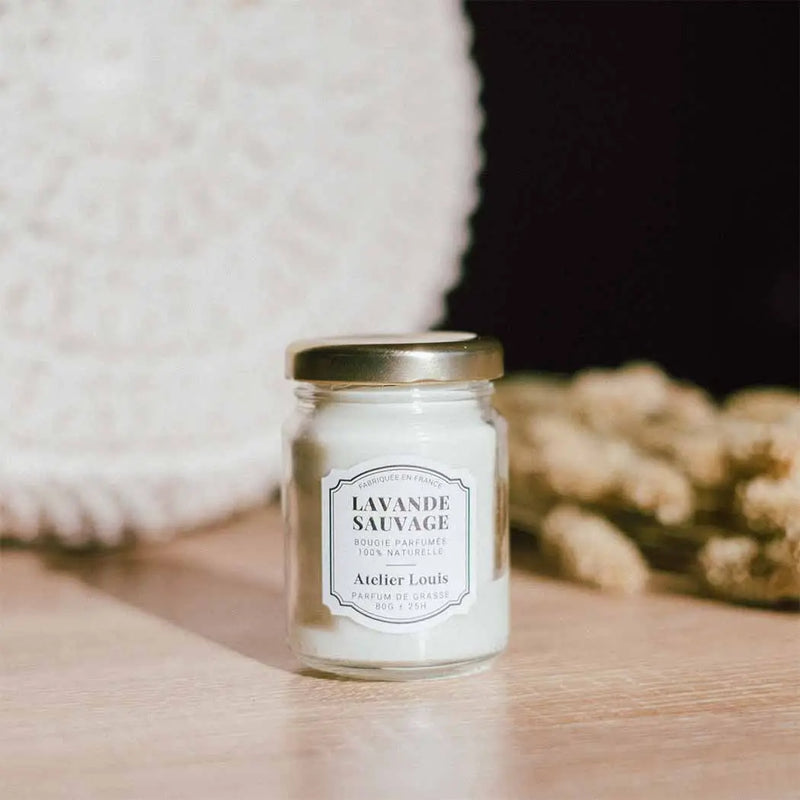 Candela Profumata Lavande Sauvage 80 g Atelier Louis