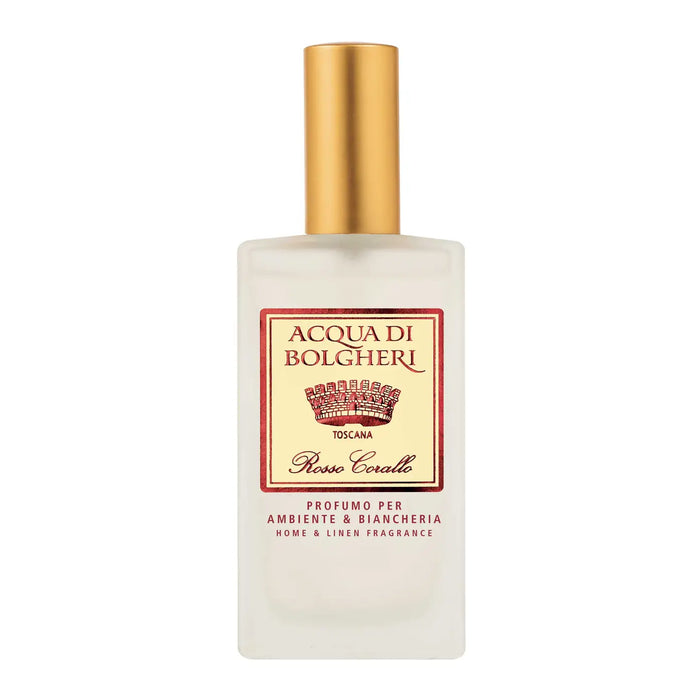 Profumo per Ambiente e Biancheria 100 ml Acqua di Bolgheri Rosso Corallo