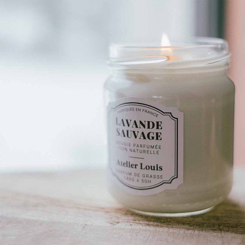 Candela Profumata Lavande Sauvage 80 g Atelier Louis