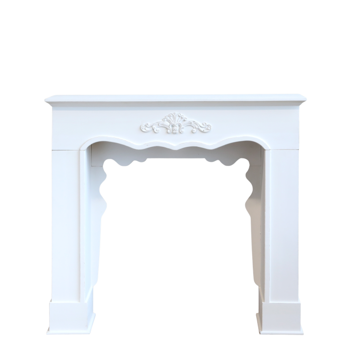 Antique White French Fireplace -Chic Antique 