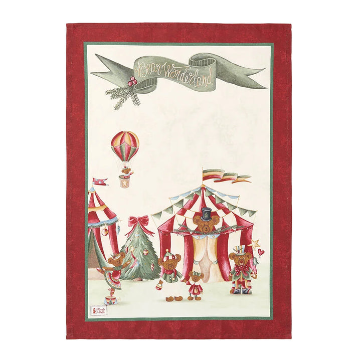 Christmas Tea Towel Bear Wonderland 50×70 - Cloth Clouds