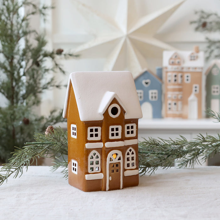 Casetta Portatealight Chic Antique – H 10 cm x 7,5 cm x 7,5 cm