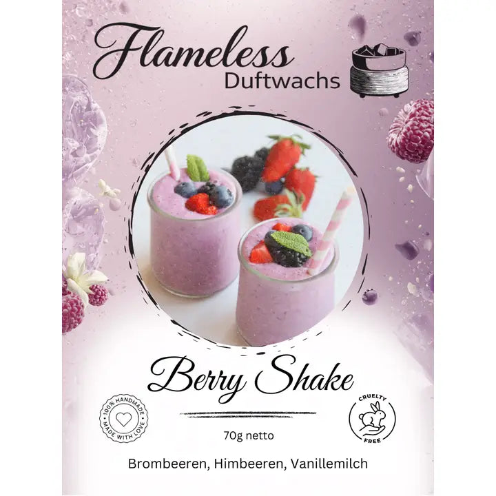Cera Profumata di Soia Berry Shake Flameless 70g