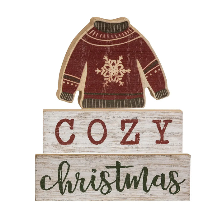 Set di 3 targhe in legno Cozy christmas