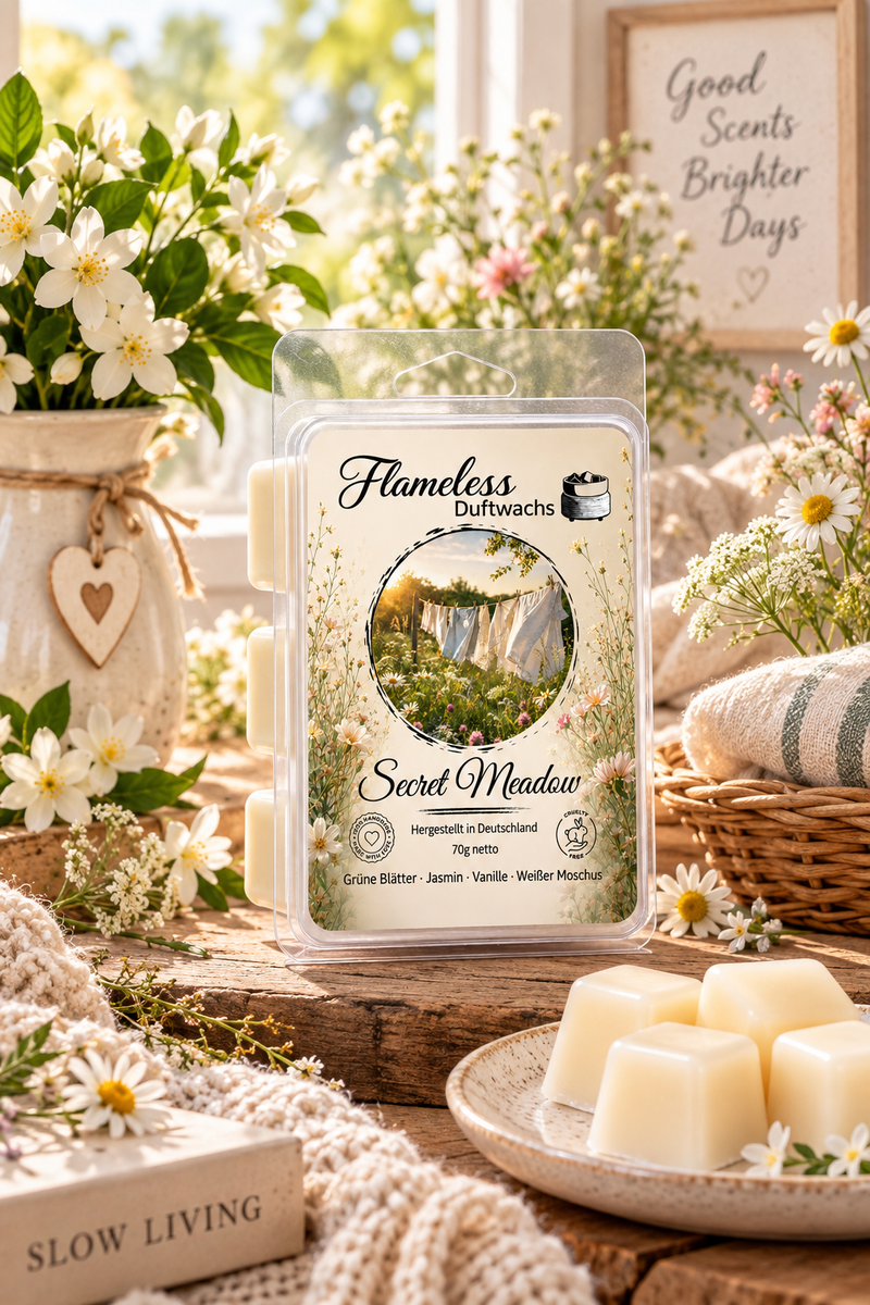 Cera Profumata Secret Meadow 70 g Flameless