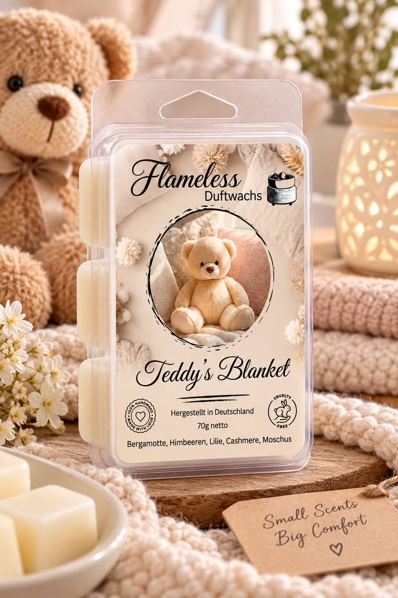Cera Profumata Teddy’s Blanket 70 g Flameless