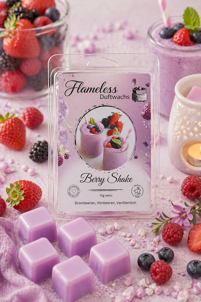 Cera Profumata di Soia Berry Shake Flameless 70g