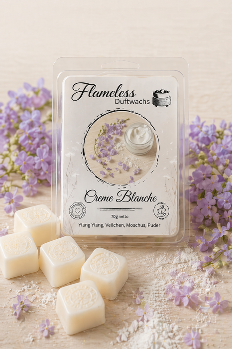 Cera Profumata di Soia Creme Blanche  Flameless 70g