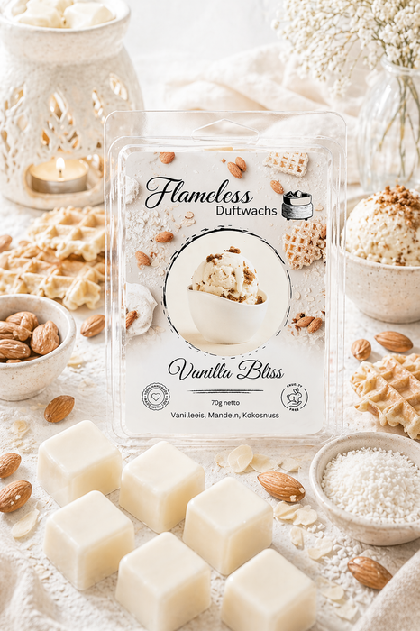 Cera Profumata di Soia Vanilla Bliss Flameless 70g