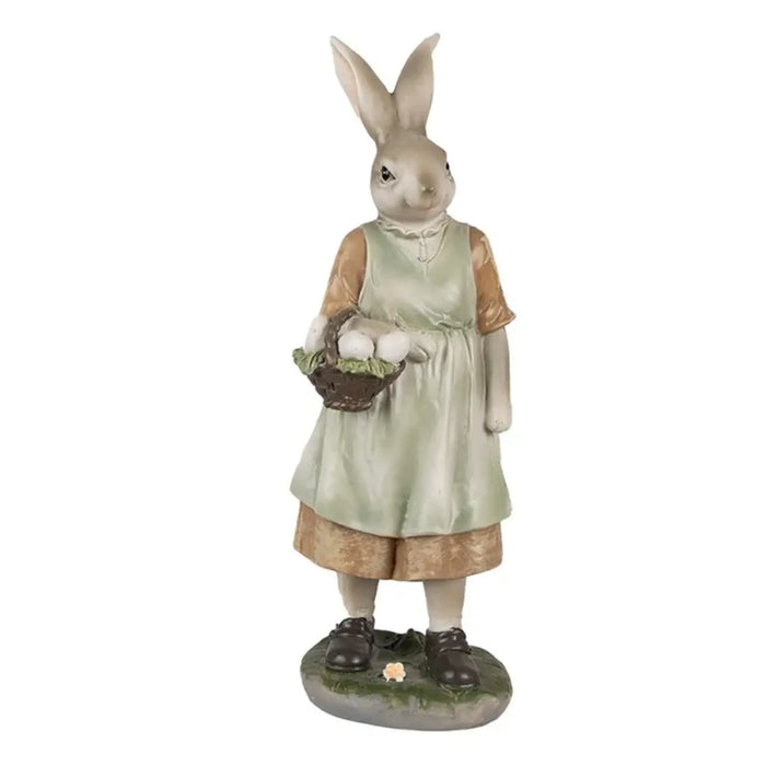 Statua decorativa coniglio in resina