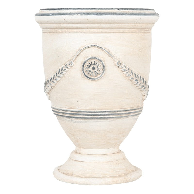 Vaso Portavaso in Ceramica Beige Ø23x31 cm Stile Vintage | Clayre & Eef