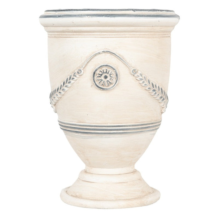 Vaso Portavaso in Ceramica Beige Ø23x31 cm Stile Vintage | Clayre & Eef