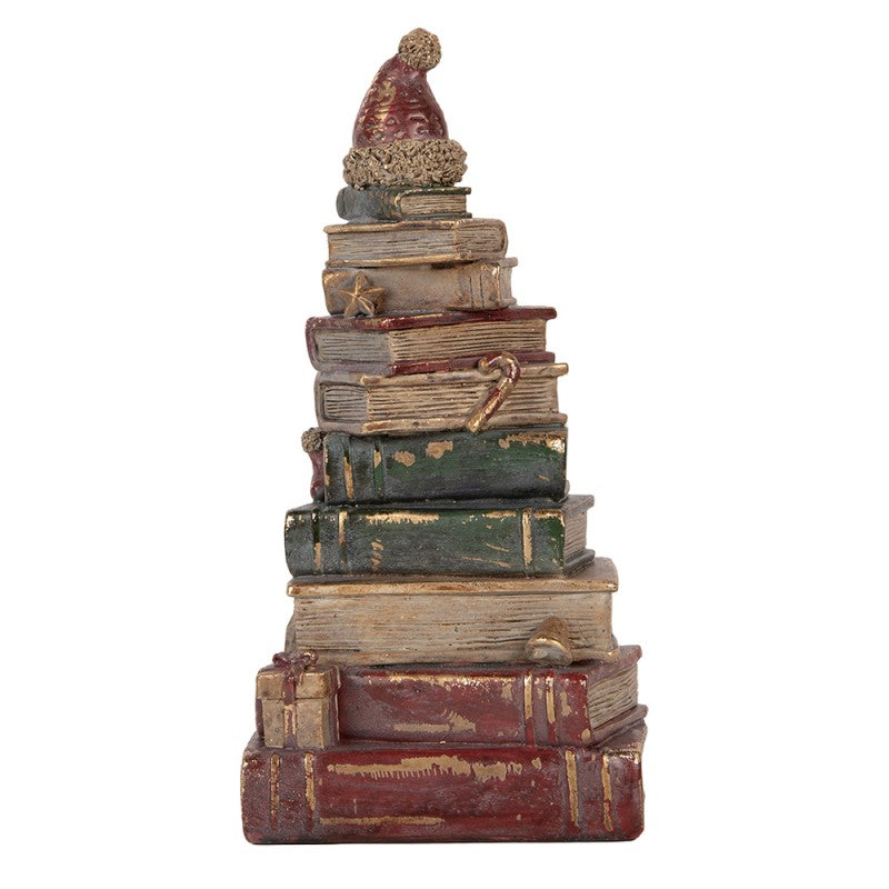 Decorazione Natalizia Pila di Libri 13x10x26 cm Clayre & Eef