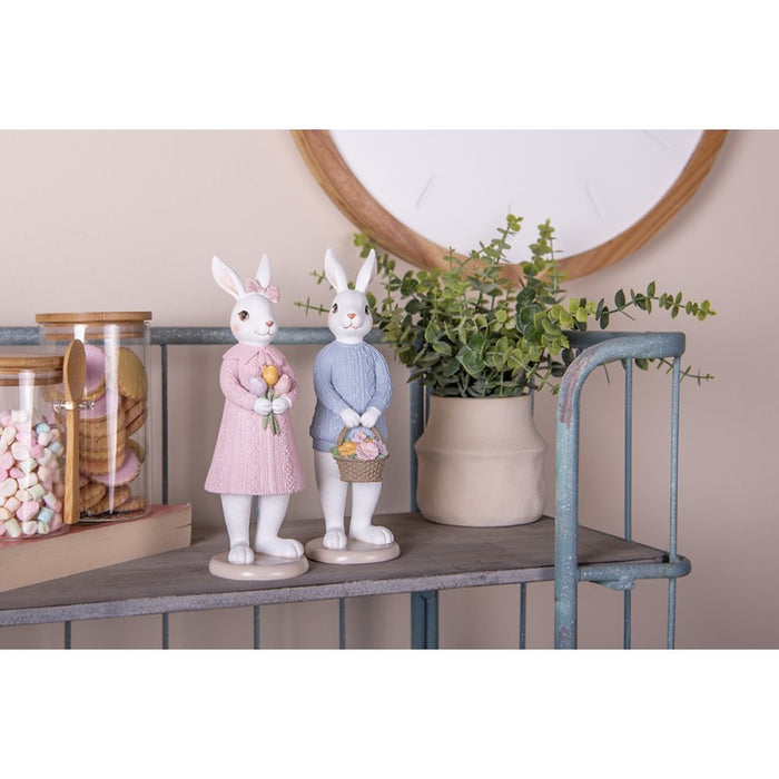 Lapin décoratif en argile et eef 