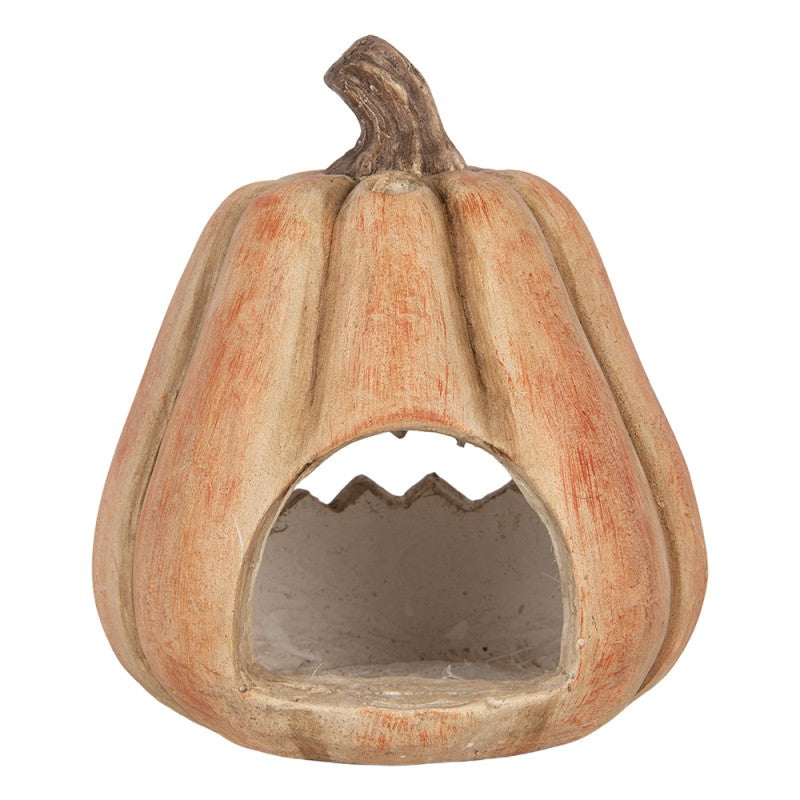 Zucca Portacandela Halloween in Ceramica Clayre & Eef – 23×22×25 cm