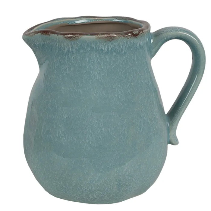 Brocca in ceramica decorativa blu 17x13x15 cm