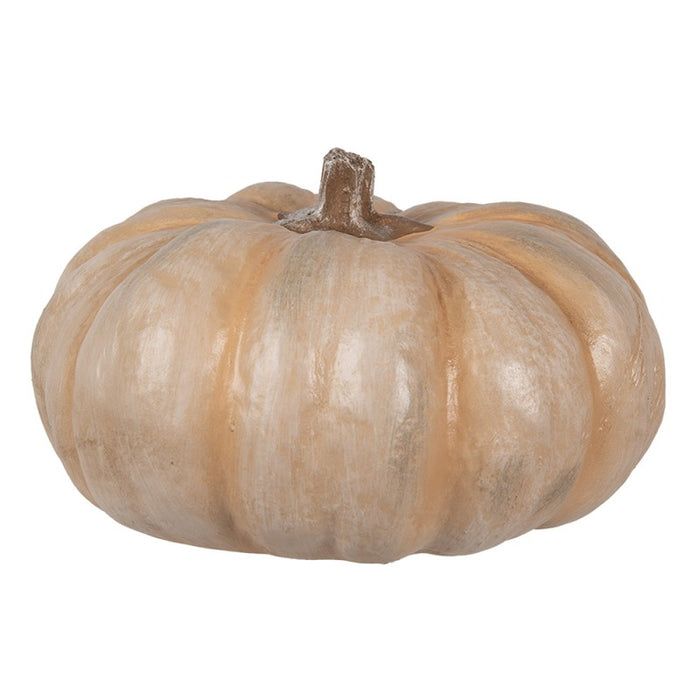 Decorazione Zucca Ø 22x13 cm Beige Plastica -Clayre & Eef