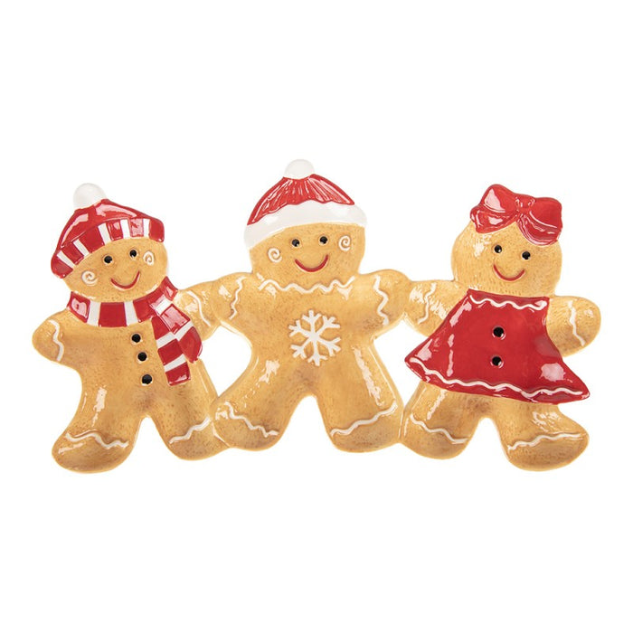 Vassoio Natalizio a Forma di Omini Pan di Zenzero Clayre & eef