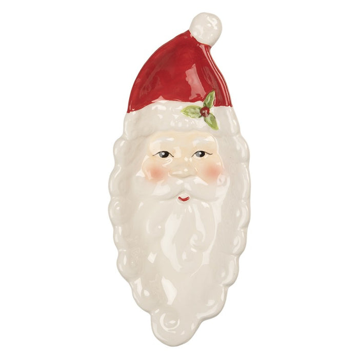 Piatto Decorativo Babbo Natale in Ceramica Clayre & eef