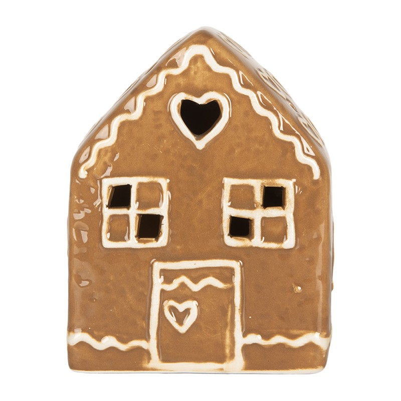 Casetta Pan di Zenzero LED in Ceramica Clayre & eef