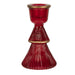 Candelabro in vetro rosso - Clayre & Eef 