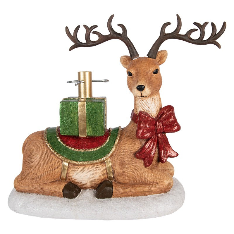 Supporto per Albero di Natale con Cervo Clayre & Eef – 48×26×52 cm