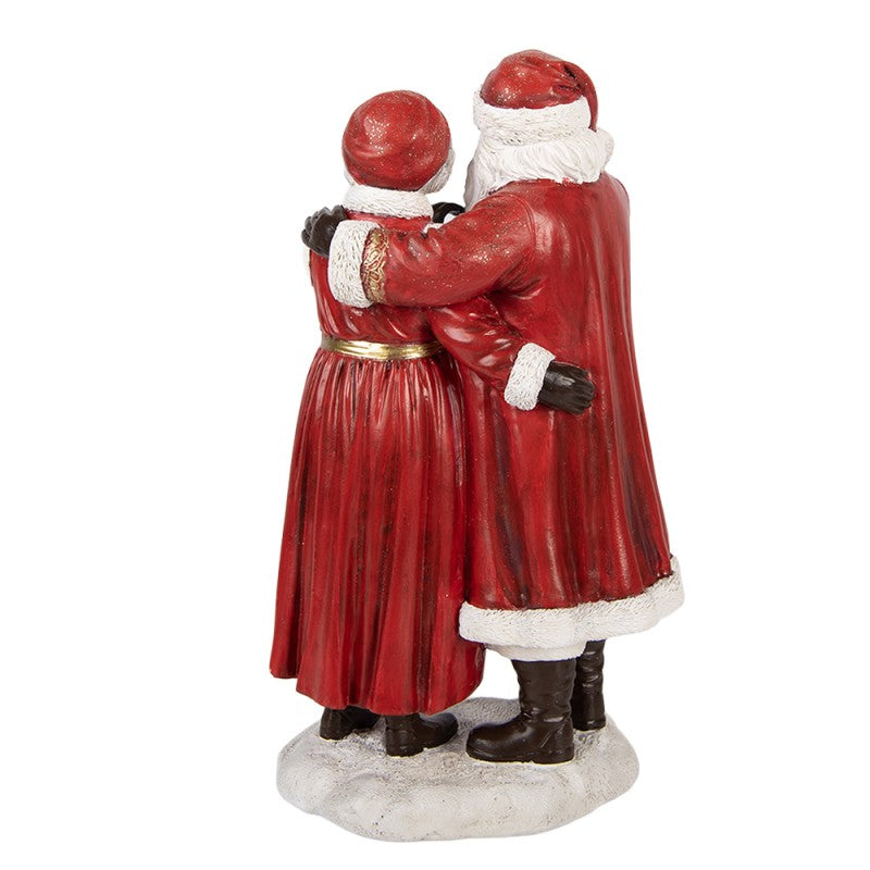 Statuetta Decorativa Babbo Natale e Mamma Natale Clayre & eef