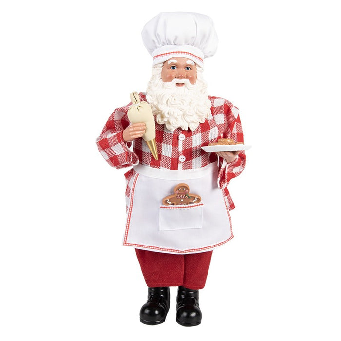 Clayre &amp; Eef Santa Claus, pastry chef, H 45 cm 