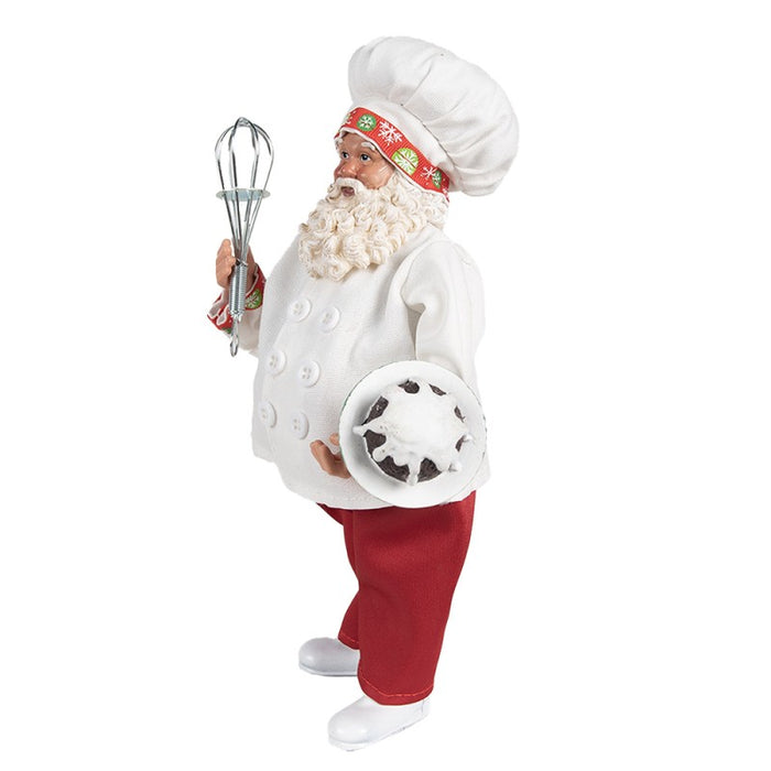 Santa Claus Pastry Chef with Cake in Hand - Clayre &amp; Eef