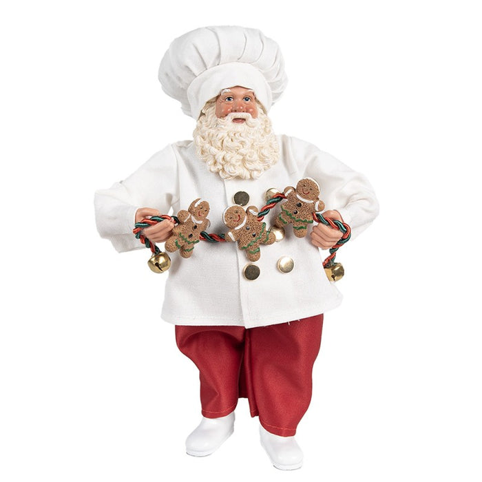 Babbo Natale Pasticcere con Ghirlanda omini di zenzero -Clayre & Eef