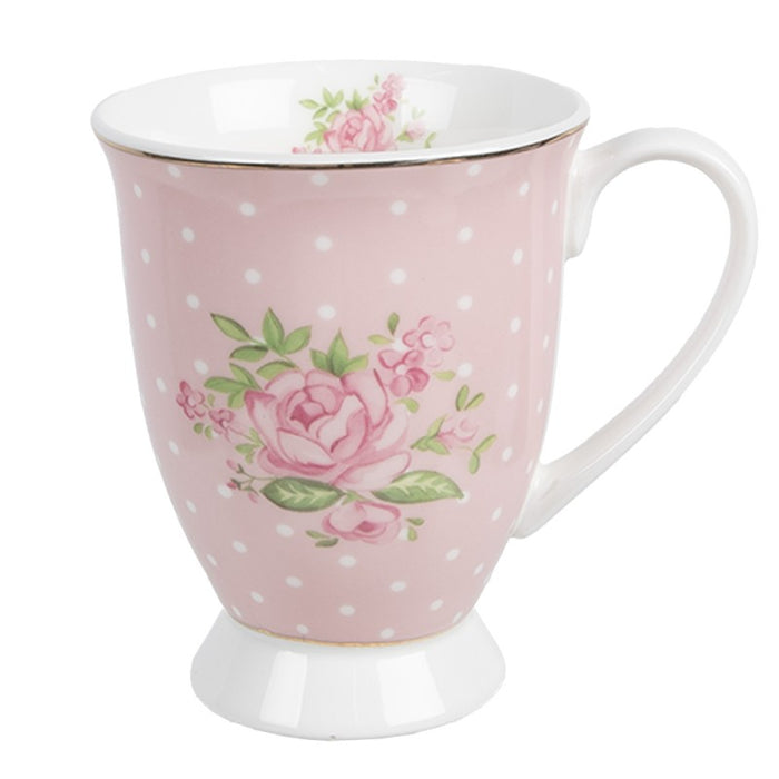 Tazza in porcellana Rosa Sweet roses -Clayre & Eef