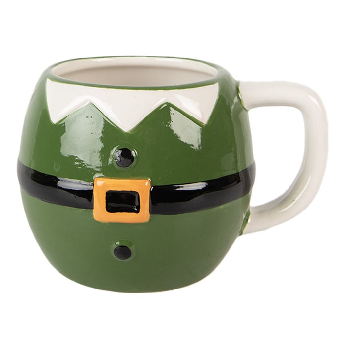 Tazza Natalizia Elfo in Ceramica Clayre & EEF