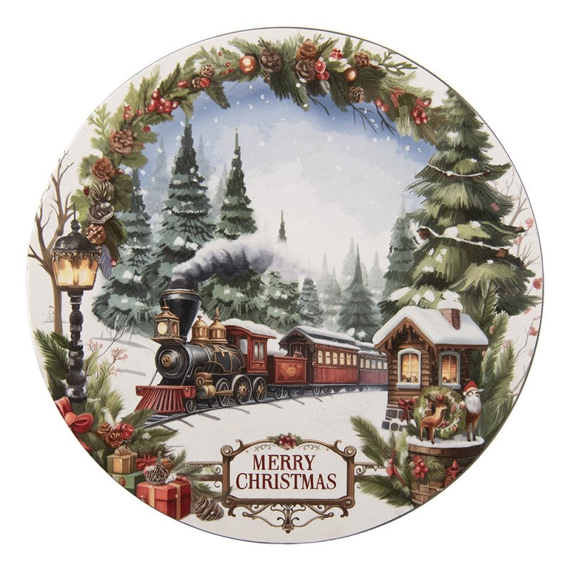 Sottopiatto Natalizio Merry Christmas con Treno Clayre & Eef