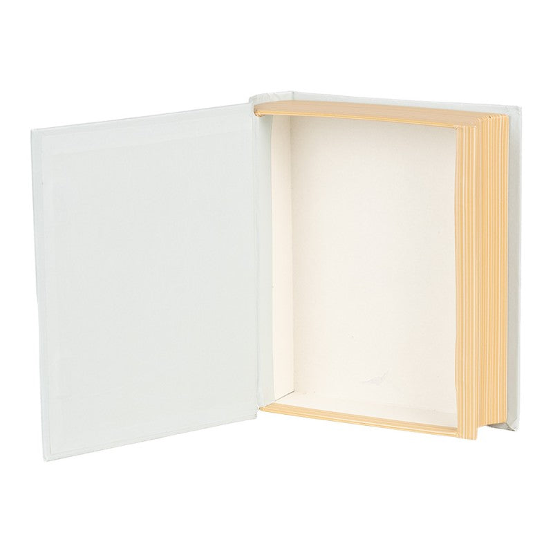 Scatola Libro Decorativa Clayre & Eef 17x14x5 cm Blu Floreale
