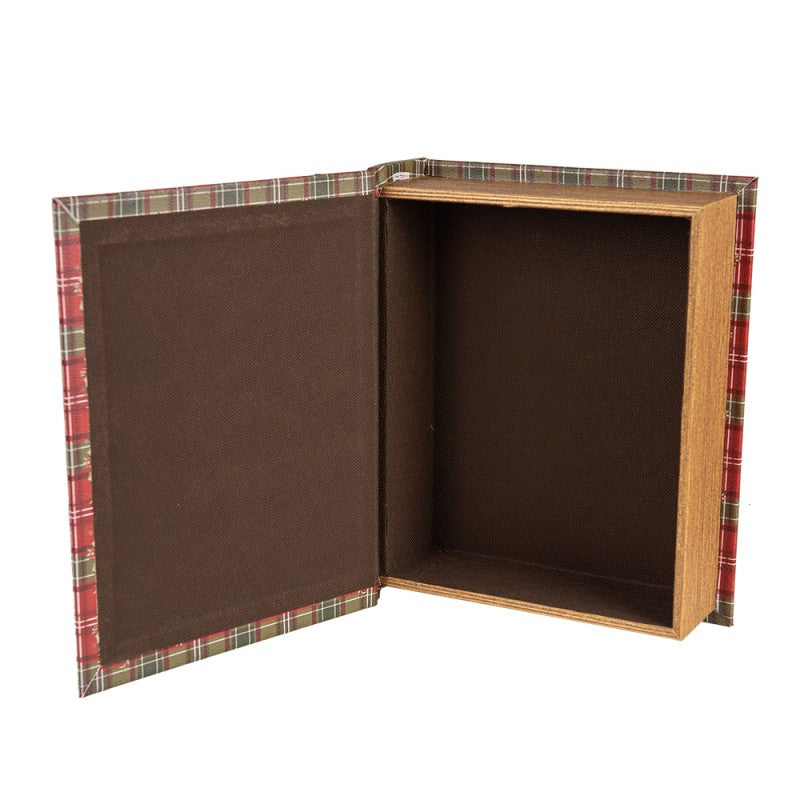 Set 3 Scatole Portaoggetti a Forma di Libro Babbo Natale Merry Christmas | Clayre & Eef