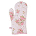 Guanto da forno in cotone rosa 18x30 cm  Sweet Roses - Arredo Casa da Sogno