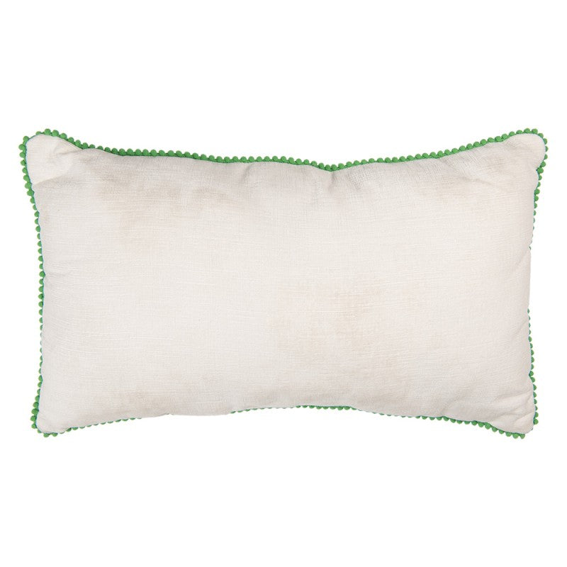 Cuscino Natalizio Clayre & Eef 50x84 cm – Scena di Natale Vintage con Camino
