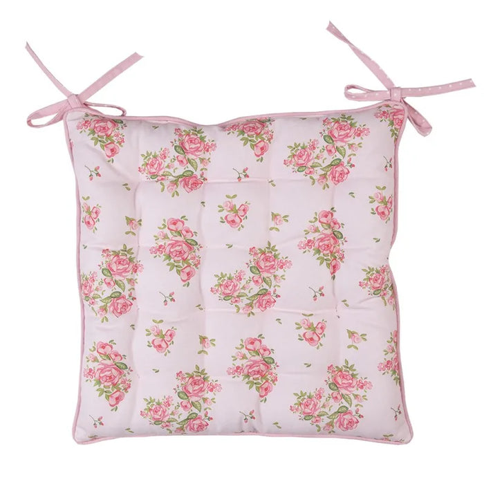 Cuscino per Sedia con Rose Rosa Sweet Roses - Clayre & Eef