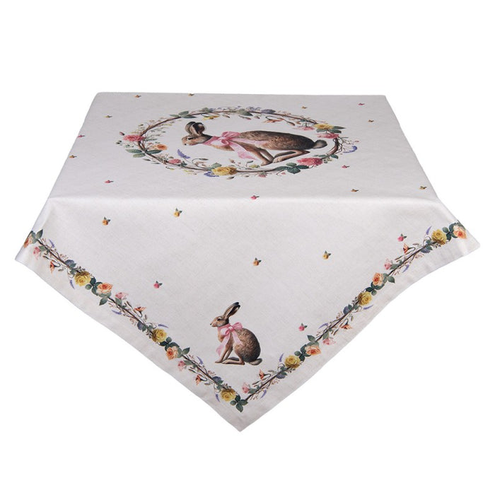 Centrotavola Clayre & Eef con coniglietto – 100×100 cm