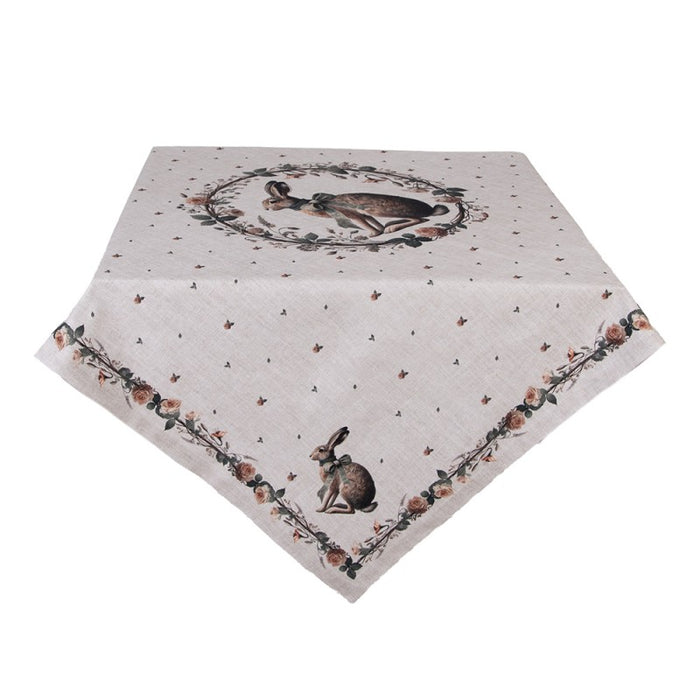 Centrotavola Clayre & Eef con coniglio – 100×100 cm