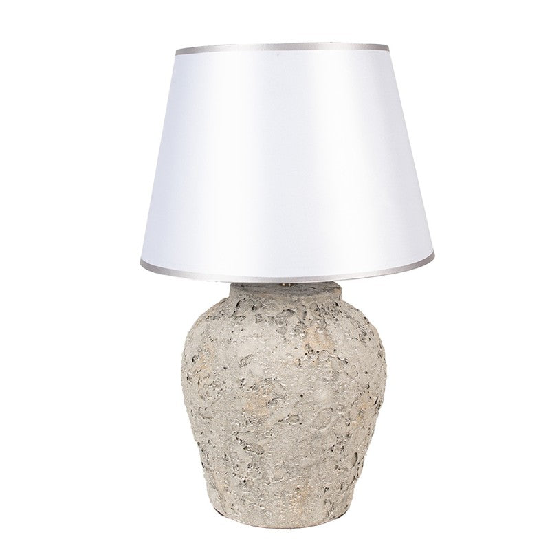 Lampada da Tavolo in Terracotta 35x59 cm con Paralume – Clayre & Eef