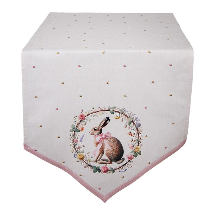 Runner da tavolo Clayre & Eef con coniglietto – 50×160 cm