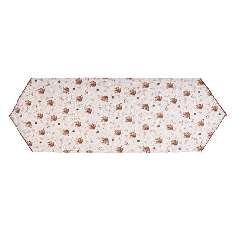 Runner da Tavolo Scoiattoli  50x160 cm in Cotone Clayre & eef
