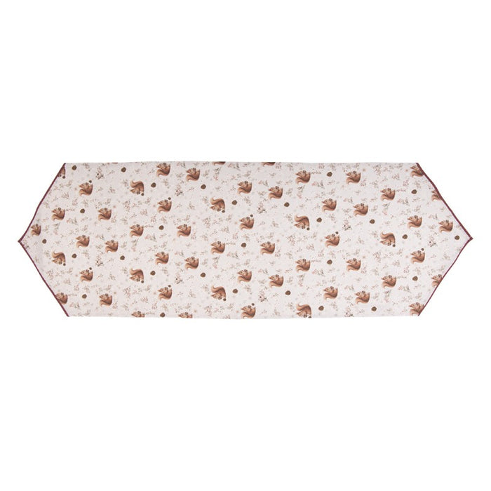 Runner da Tavolo Scoiattoli  50x160 cm in Cotone Clayre & eef